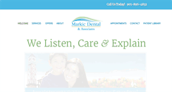 Desktop Screenshot of markicdental.com