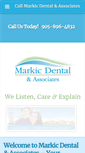 Mobile Screenshot of markicdental.com